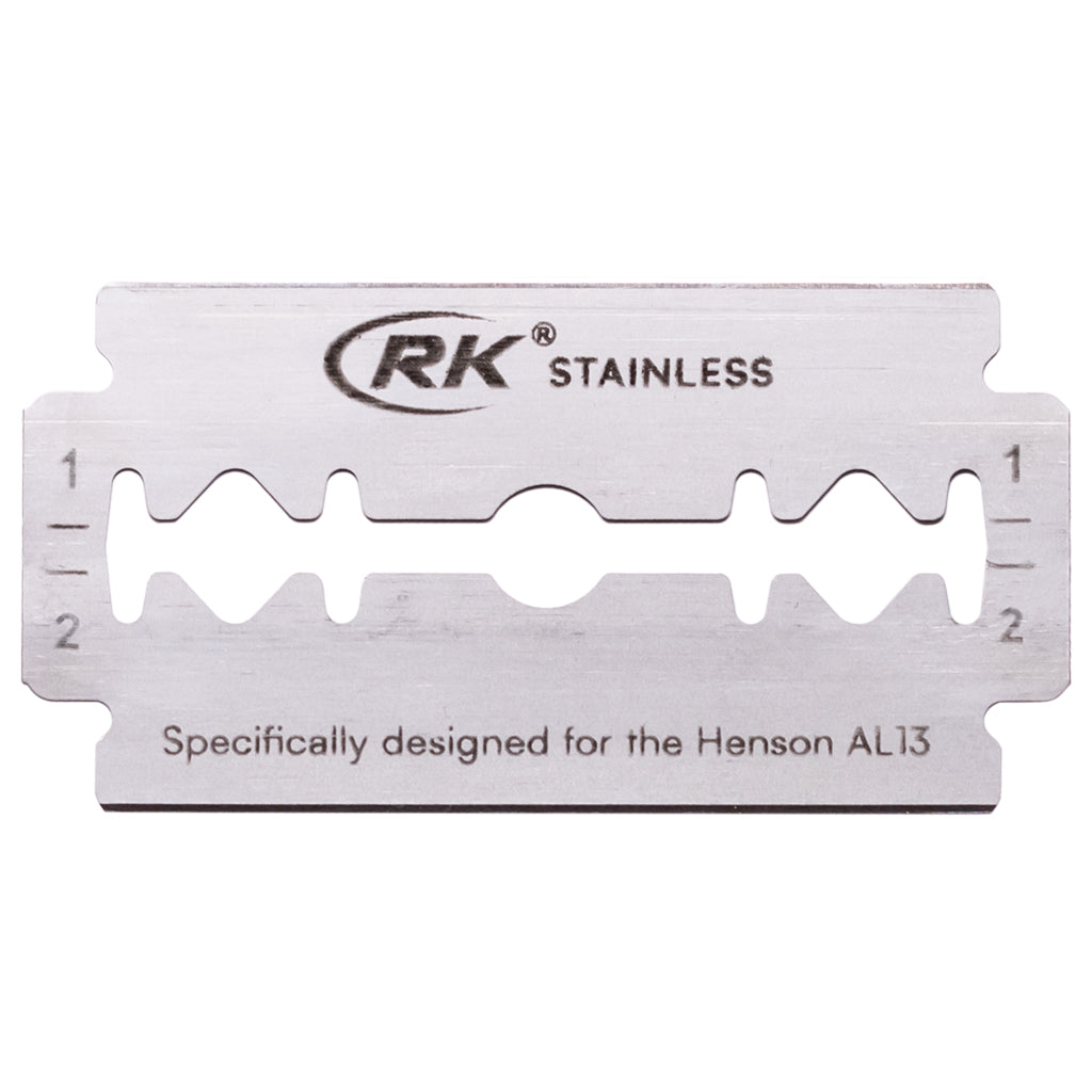 RK Shaving Stainless Steel Double Edge Safety Razor Blades (100 Pack) -  Grown Man Shave