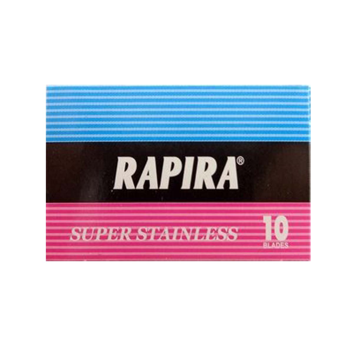 Rapira Classic Super Stainless Double Edge Razor Blades 10 Pack