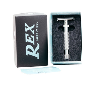 Rex Supply Co. Ambassador adjustable stainless steel Double edge safety razor