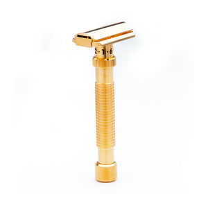 Rex Supply Co. Ambassador Adjustable XL Deluxe Gold Plated Double Edge Safety Razor