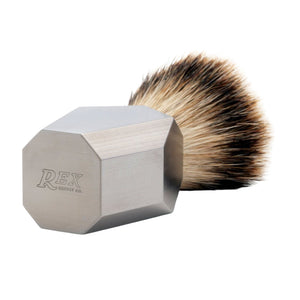 Rex Supply Co. Deco Stainless Silvertip Shaving Brush