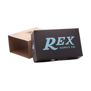 Rex Supply Co. Deco Stainless Premium Synthetic Silvertip Shaving Brush