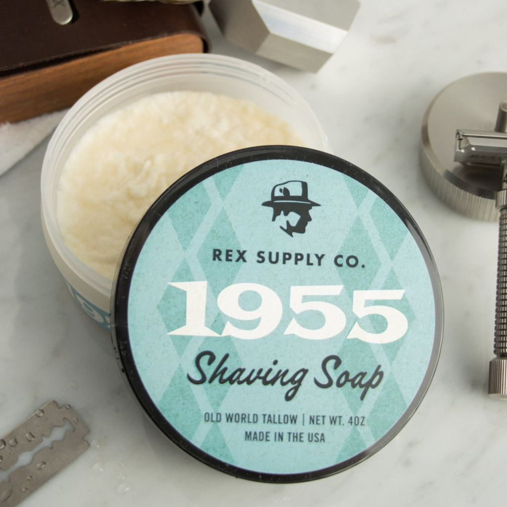 Rex Supply Co. 1955 Old World Tallow Shaving Soap 4 oz.