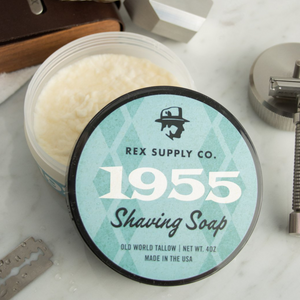 Rex Supply Co. 1955 Old World Tallow Shaving Soap 4 oz