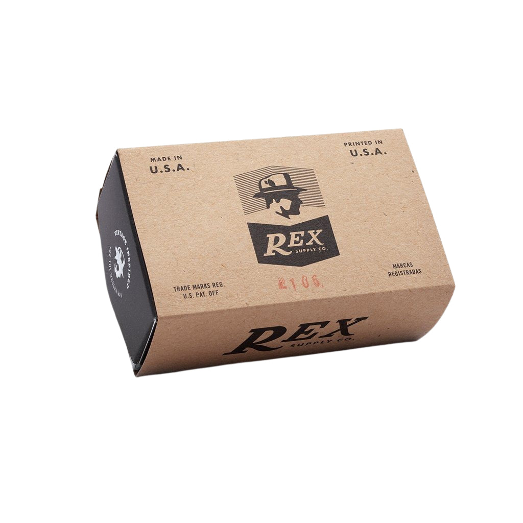 Rex Supply Co. Deco Stainless High Mountain White Shaving Brush