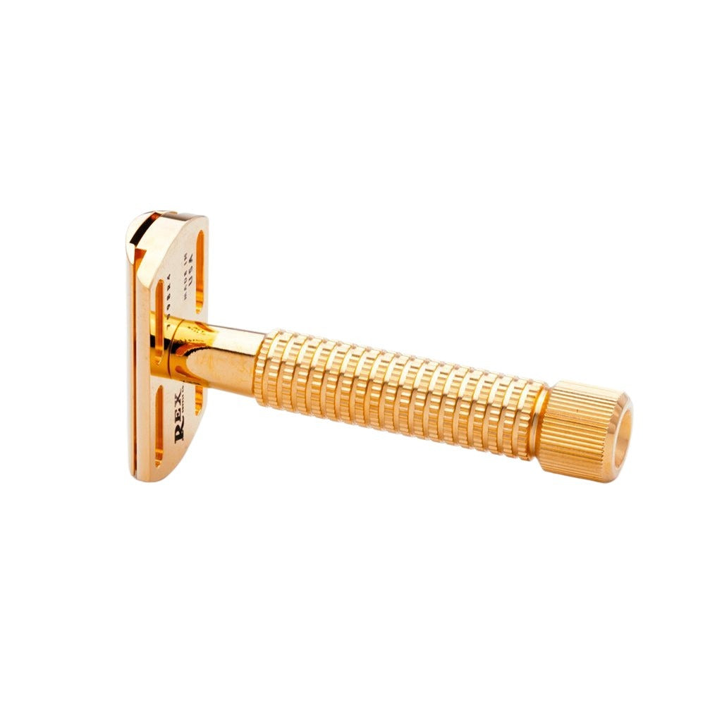 Rex Supply Co. Envoy Deluxe 24k Gold Plated 3 Piece Double Edge Safety Razor