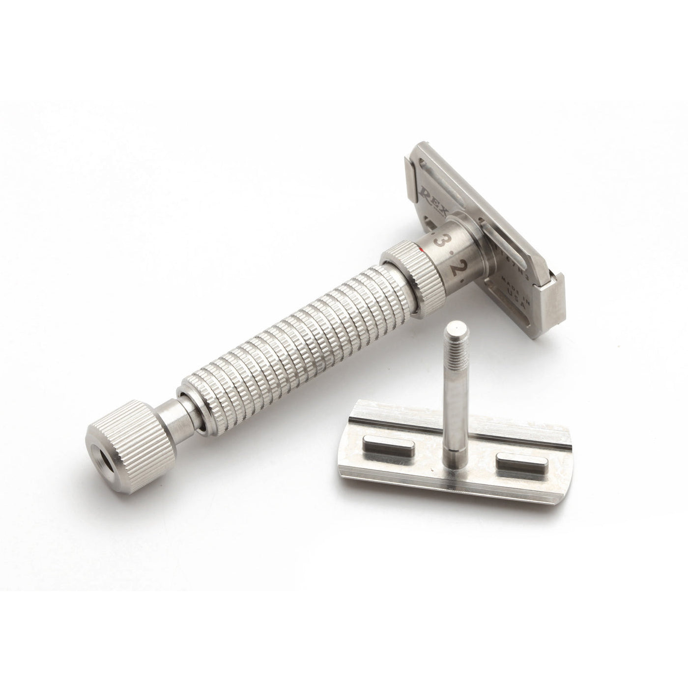 rex supply co ambassador stainless steel adjustable double edge safety razor