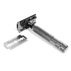 rockwell razors 6c adjustable double edge safety razor gunmetal chrome