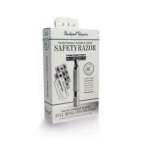 rockwell razors 6c white chrome adjustable safety razor