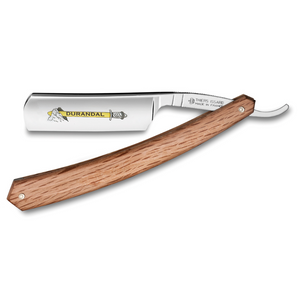 Thiers Issard Durandal Straight Razor 6/8" Spotted Oak Carbon Steel
