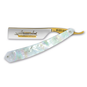 Thiers Issard 'Le Transatlantique' Straight Razor 7/8" Mother of Pearl Carbon Steel