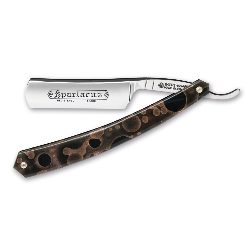 Thiers Issard &#39;Spartacus&#39; Straight Razor 6/8&quot; Composite Carbon Steel.