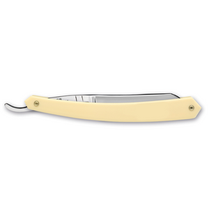Thiers Issard 'Spartacus' Straight Razor 6/8" White Plastic French Point Carbon Steel