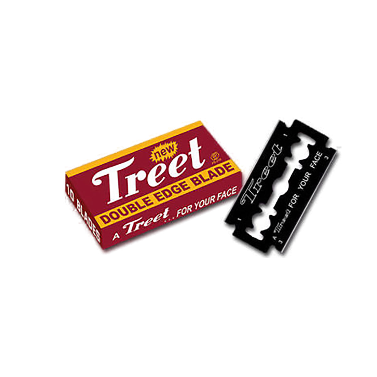 Treet Carbon Steel Double Edge Safety Razor Blade 5 Pack